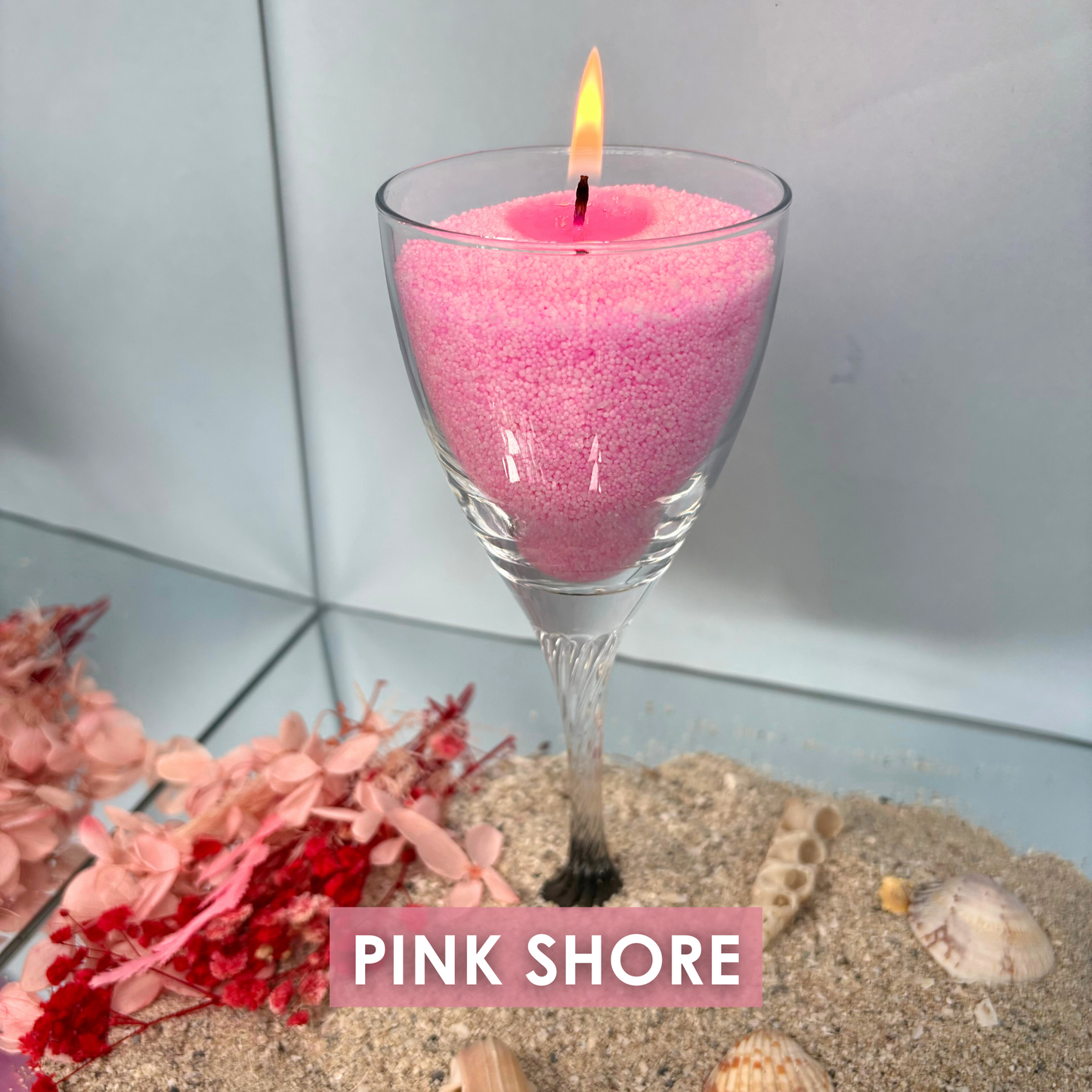 LUSH PINK - PINK PEARL CANDLES