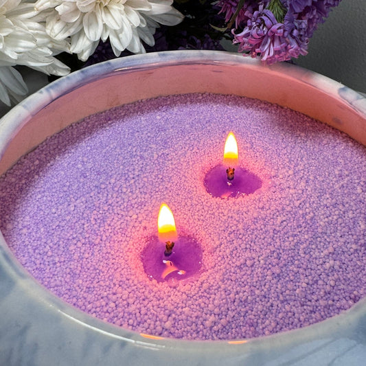 LAVENDER HAZE- LAVENDER PEARL CANDLES