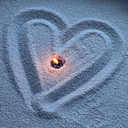 DUSTY BLUE PEARL CANDLE