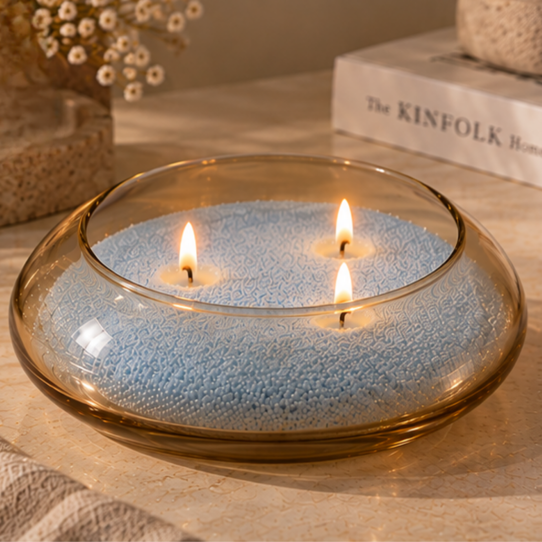 Golden Glass Bowl