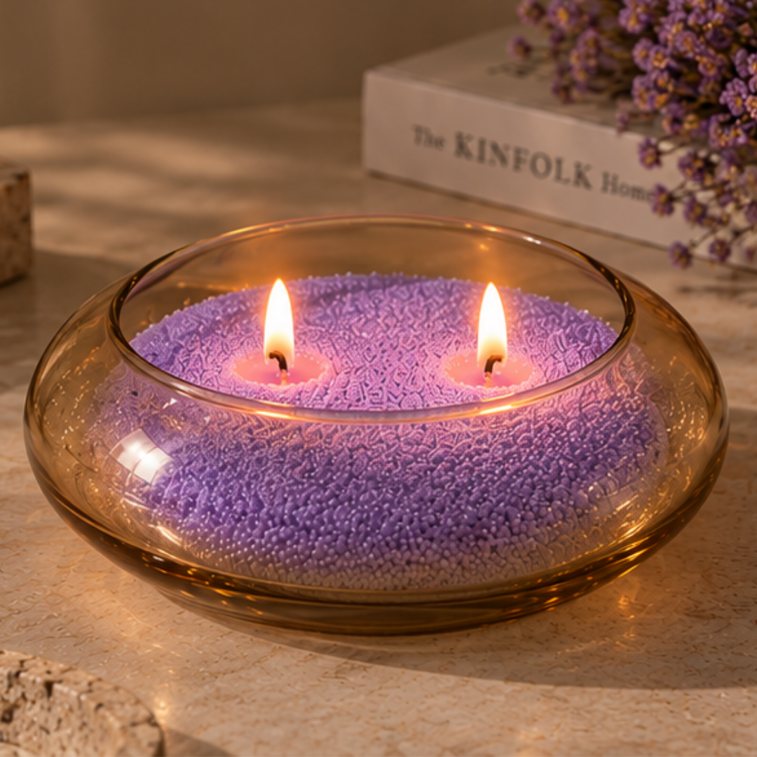 Golden Glass Bowl